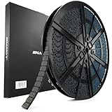 HASKYY 5kg Auswuchtgewichte Klebegewichte Selbstklebend 1000x5g Schwarz Rolle Gewichte Abrisskante Wuchtgewichte 19mm Länge Kleberiegel für Stahl- und Alufelgen - PKW, SUV & Motorrad