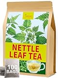 TeeLux Brennessel Tee Beutel 100 Stück, Vegan, Reine Brennesselblätter, Brennnessel Tee Koffeinfrei, Natürlicher Kräutertee, Biologisch Abbaubare Teebeutel