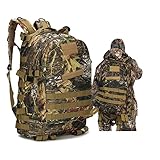 BEAUTI4U Digital Forest 40L Jagdrucksack oder Jagdrucksäcke für Herren – Camouflage-Rucksack und Jagdrucksack – Camoflauge-Rucksack für die Jagd