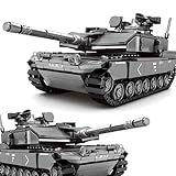Technik Panzer Bausteine Modell, 898 Teile Militär Leopard 2A7 Panzer Modellbausatz, Militär Panzer Bausteine Konstruktionsspielzeug Kompatibel mit Großen Marken