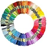 100 Farben stickgarn, garn, stickgarn set, armbänder knüpfen, bänder für armbänder, freundschaftsbänder, knüpfgarn, perlgarn, sticke set erwachsene, für flechten, basteln, häkeln
