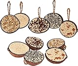 dobar® 10x gefüllte Kokosnuss Vogelfutter zum Aufhängen - 5 Sorten Vogelfutter für die Ganzjahresfütterung - Fettfutter-Füllungen für Wildvögel - Wildvogelfutter 2 kg (1er Pack)