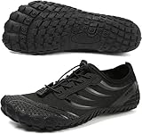 Barfußschuhe Herren Wasserschuhe Damen Barfußschuhe Damen Wasserschuhe Herren Aquaschuhe Strandschuhe Schnell Trocknen Surfschuhe Schwimmschuhe für Beach Pool Surfen Yoga(Schwarz 42EU)