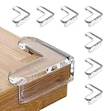 Funalix Typ L Corner Protectors für Kinder, 8 Stück Baby Proofing Ecken Sicherheit Tisch Ecken Guards, Edge Protector, Transparent Anti-Kollision Ecke für scharfe Möbel Cooners
