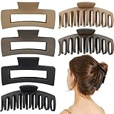 MiDoDo 6 Stücke Große Haarklammer Haarspange für Frauen Rutschfest Große Haarklammern Krallenclips Matt Haarspangen für Frauen Mädchen, Matt