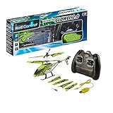 Revell Control 23940 RC Helicopter Glowee 2.0, 2.4GHz, einfach zu fliegen, Gyro, LED-Glow-in-the-Dark Effekte, Akku, ferngesteuerter Hubschrauber, grün, 25cm