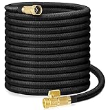 KIKAPA Gartenschlauch 50FT, Flexibler, Leichter, Erweiterbarer, der Den Langlebigen Wasserschlauch mit 3/4 Zoll Armaturen Erweitert - US Schnittstelle