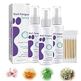 Nagelspray, Fußbehandlungsspray, Zehennagelbehandlungsspray, Fußnagelspray gegen juckende Füße, Schwitzen, Peeling (3 Stück)