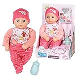 Baby Annabell Zapf Creation 709856 My First Annabell 30 cm - weiche Puppe mit Strampler, Mütze, Flasche und Schlafaugen, geeignet ab 1 Jahr.