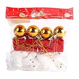 Weihnachtsbaum-Geschenkbox, bruchsichere Mini-Weihnachtsdekoration, Weihnachtsbaum-Schuhe, Ornament, 12 Stück, Weihnachtsbäume, Party-Dekorationen für Weihnachtsbaum, Party-Dekorationen