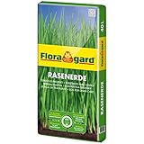 Floragard Rasenerde 40 L hochwertige Spezialerde zur Neuanlage, Pflege und Ausbesserung von Rasenflächen mit dem Naturdünger Guano mit Quarzsand erdfarben 74.0 x 37.0 x 7.0 cm