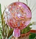 Lauschaer Glaskunst Gartenkugel aus Glas, Rose