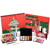 Adventskalender 2025 Frauen, Make-up Adventskalender 2025 Beauty, 12 Türchen mit Weihnachtskalender mit Pflegeprodukten für Beauty-Liebhaberinnen, Pflegeset für die Adventszeit, für den Beauty Moment