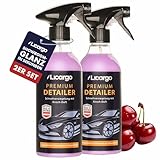 LICARGO® Detailer (2x 500ml) - unglaublicher Glanz & Abperleffekt - schnelle Lackpflege fürs Auto - Quick Detailer Auto als Sprühversiegelung & Lackreiniger, Schnellversiegelung