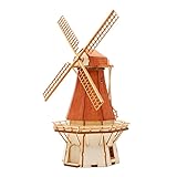 영공방 Youngmodeler Hobby Holzmodellbausatz - HO Dutch Windmill 2 mit handdrehbaren Klingen