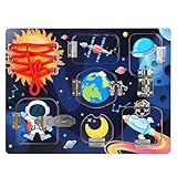 Générique Sensory Activity Board, Toddler Toys Activity Board, Fine Motor Skills Board, Sensory Learning Board, Toddler Learning Games, Activity Board for Travel and Learning Games