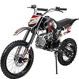 Actionbikes Motors Crossbike JC125 | 4-Takt 125ccm Benzinmotor bis 𝟖𝟎 km/h - Motorrad - Pocket Bike - Dirt Bike - Motocross - Pocketbike - Motorsport - Dirtbike - Enduro ab 8 Jahren (Schwarz)