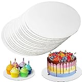 10 Stück Tortenunterlage Rund 25cm, Cake Board Weiß, Premium Tortenplatte Pappe für Kuchen und Torten