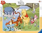 Ravensburger Kinderpuzzle 05671 - Mit Winnie Puuh die Natur entdecken - 47 Teile Teile Disney Rahmenpuzzle für Kinder ab 4 Jahren, Braun