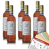 Villino Azzurro Bardolino Chiaretto, trocken, sortenreines Weinpaket + VINOX Winecards (6x0,75l)