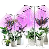Pflanzenlampe LED Vollspektrum Wachstumslampen Pflanzenleuchte Pflanzenlicht LED-Pflanzenwachstumslampe Höhenverstellbares Pflanzenlicht mit Zeitschaltuhr USB Adapter 3 Lichter Modi 9 Helligkeit