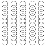 BHFYOB Gummiriemenscheibe, flach, 1,1 mm dick, für Bandmaschinengürtel, Bandgürtel, 50 Stück