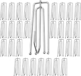 60 Stück Vorhänge Haken Edelstahl Clips Gardinenhaken Klammer Klemmhaken für Gardinen und Vorhangringe Schienen (60)