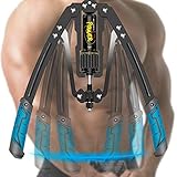 longziming Profi Double Spring Power Twister, Arm-Übungen Hand trainingsgerät Brust-Expander, verstellbare Stärke, Schulter, Oberkörpertraining, Unterarmtraining, Armtrainer, Hydraulikdruck 10-200kg