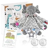 Geschenkset für Neugeborene: Babydecke und Münze für die Entscheidung der Eltern, ideales Geschenk für Babypartys, mit Geschenkbeutel