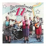 Depesche 11661-018 - Glückwunsch-Karte mit Musik, witzige Geburtstags-Karte mit farbenfrohem Motiv, passendem Spruch und Innentext, inkl. Umschlag, 17 x 16,5 cm