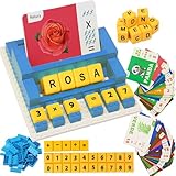 Afufu Italienisch 64 Karte Buchstaben Alphabet Lernen&Zahlen Rechen Spiel 5 6 7 8 Jahre, 3in1 Montessori Kinder Activity Spielzeug Lernspiele ab 3 Jahre, Einschulung Geburtstag Geschenk Junge Mädchen