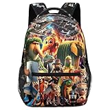 Aurelx Italian Brainrot Schulrucksack Jungen, Exquisiter Bedruckter Kinderrucksack mit Seitentaschen & Vordertaschen, Grosse Kapazität Sportrucksack für Grundschule, Sekundarstufe & Gymnasium