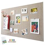 Große Filz Pinnwand Selbstklebend ，60 x 40cm Filzboard，dekorative Pinnwand aus Filz， 0,9cm dick，faltbare Fototafel Memotafeln Memo Boards Bulletin Board Wanddekoration für Büro Küche，Dunkel Kamel