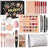 Muiefe Make-up Sets für Frauen, 23 Stück Schminke Set, All in One Make Up Set Kosmetik Geschenkset mit Lidschatten Palette, BB cream, Lip Gloss, Eyeliner, Mascara, Pinsel for Damen & Teenager Mädchen