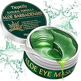 Augenpads, 60 Pcs Eye Pads, Kollagen Augenpads gegen Augenringe mit Aloe Vera, Hyaluronsäure Augenmaske, Augenringe Entfernen, Falten, Tränensäcke, Puffiness (grün)