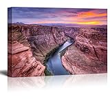 Kunstdruck auf Leinwand, Motiv 'Colorado River at Horseshoe Bend Page Az', 61 x 91,4 cm