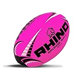 Rugby-Ball aus Schaumstoff, Hot Pink, Größe 3
