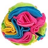 QUMIIRITY Haustier Schnüffelball für Hunde Interaktives Kauspielzeug aus Robustem Material Langsam Fütternder Snackball für Welpen und Stressabbau