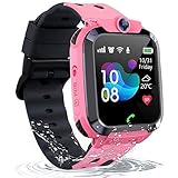 ELEJAFE Smartwatch Kinder mit GPS und Telefon, Smart Watch Kinder Uhr Anrufen mit IP68 SOS Voice Chat Kamera Spiele Wecker, Kinder Smartwatch Geschenke für Jungen Mädchen Studenten
