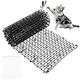 ZOFUN Dornengitter Tier-Barriere 200 x 30 cm, Katzenabwehr Gitter Katzenschreck Spikes Dornengitter Tiervertreiber Katze, Dornengitter Gegen Katzen, mit 20 Kabelbinder für Garten, Zaun