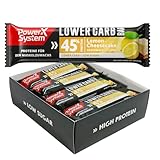 Power System Lower Carb Bar Lemon Cheescake 12 Protein Riegel 40g, 45% Eiweiß Low Sugar Low Carb