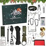 2024 Neueste Survival & Mechanics Adventskalender für Männer, Survival Tools Adventskalender, Werkzeug Adventskalender 2024, für Erwachsene Teenager, Survival Equipment (D)