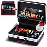 PARAT CLASSIC KingSize CP-7 | Werkzeugkiste für bis zu 60 Werkzeuge | Inkl. BASIC Roll-Up Case 8 | Robuste Werkzeugbox mit CP-7 Haltern & 36L Volumen | Werkzeugkoffer für Handwerker