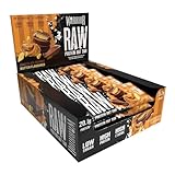Warrior Raw Protein Riegel Flapjack (20 g) – 12 x 75 g – zuckerarmer, ballaststoffreicher Mahlzeitenersatz – gesunder Frühstücks-Hafer-Snack für Energie und Muskelwachstum (Schoko-Erdnuss)