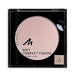 Manhattan Soft Compact Powder, Helles Kompakt Puder mit Puderquaste für einen matten, ebenmäßigen Teint, Farbe Beige 3, 1 x 9g
