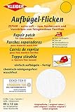 Kleiber 40 x 12 cm Extra weiches Baumwollausbesserungsflicken zum Aufbügeln, weiß