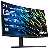 HUAWEI MateView GT 27'' (68,58cm) Curved Gaming Monitor, Standard, 165Hz, 4ms (QHD 2560 x 1440, 16:9,1500R, USB Type-C, HDMI, Display Port), Eye Comfort, Deutsche Version, Schwarz