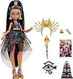 Mattel HNF70 - Monster High Monster Ball Puppe Cleo de Nile im Partykleid