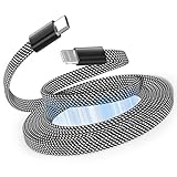Magtame Magnetic USB C to Lightning Kabel für Phone 1.5M, Coiled Ladegerät Kabel Schnellladung MFi zertifiziert, flaches einziehbares Kabel geflochten Kompatibel mit Phone 14 13 12 11 Pro Max XR XS X