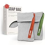 ZOMCHI 2 Stück Seifenbeutel und Seifenspartasche zur Verwendung in der Dusche, Premium Body Scrubber Duschschwamm (Zwei weiche Seifenbeutel)